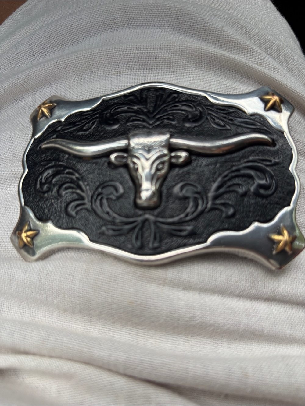 Classic Silver Belt Buckle - Smooth Back Plate